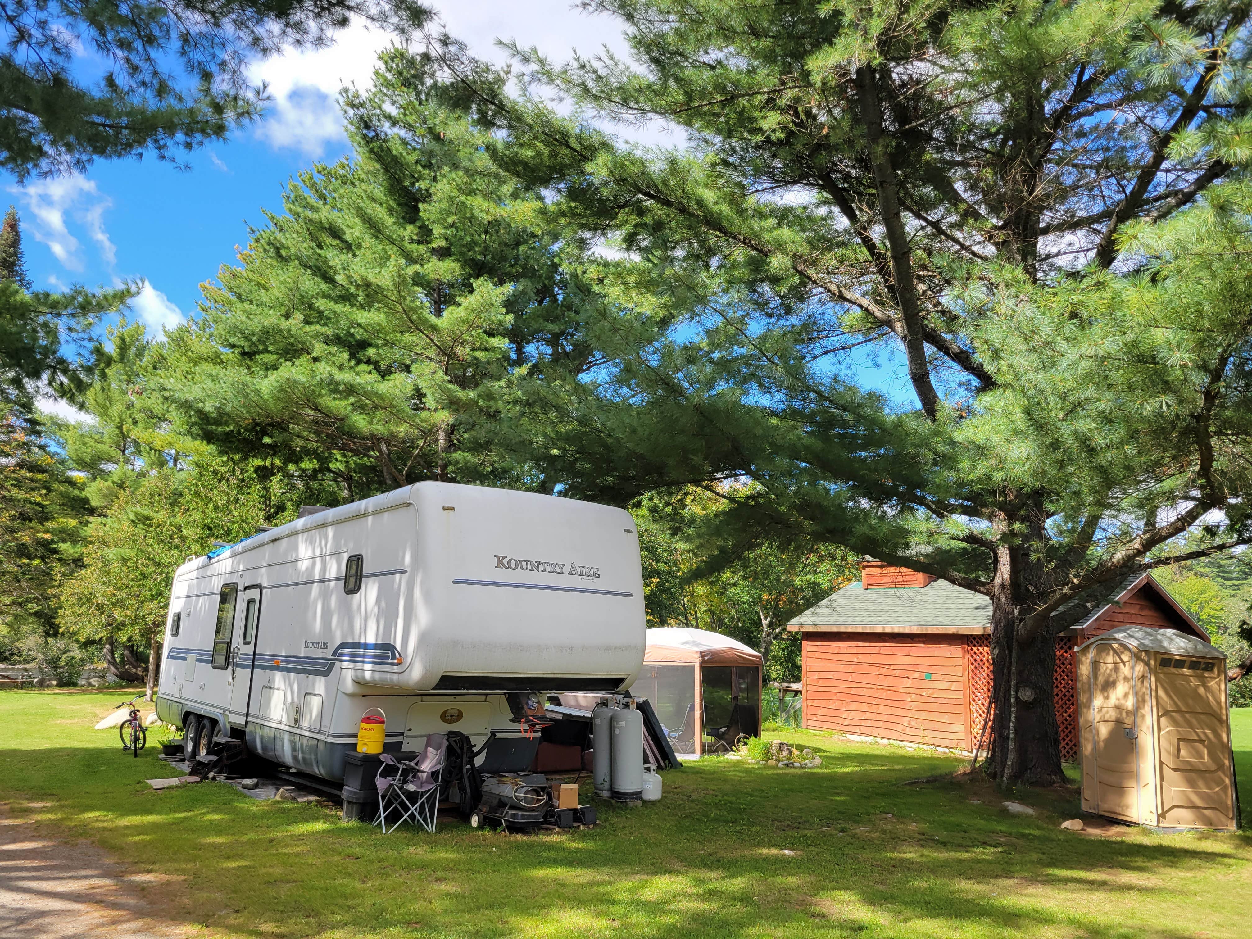 Nancy W.'s photo of rv camping at Webb's Campground near Caratunk, ME