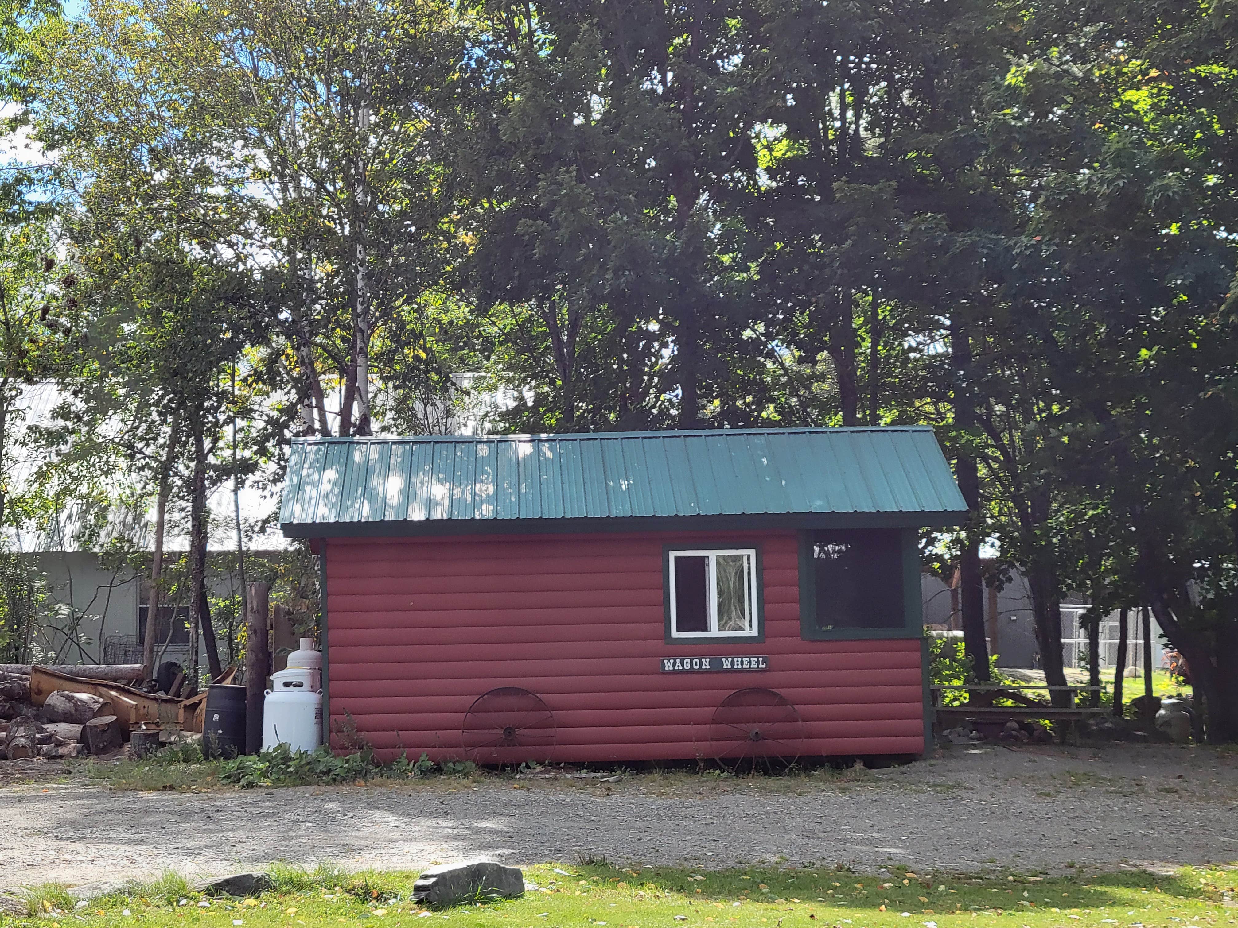 Nancy W.'s photo of a cabin at Webb's Campground near Madison, ME