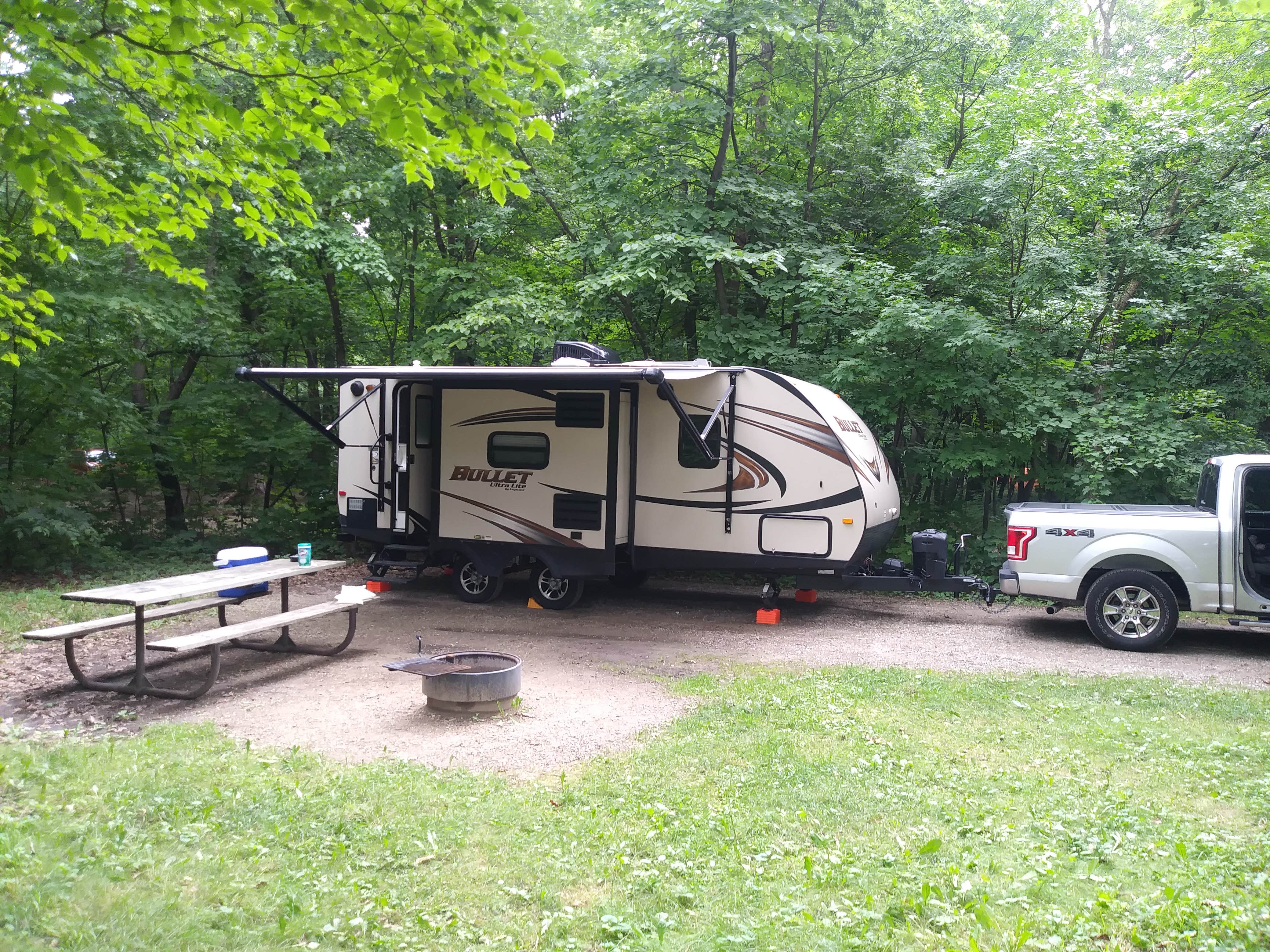 Julian B.'s photo of rv camping at White Fox — Myre-Big Island State Park near Mason City, IA