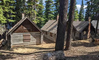 Laura M.'s photo of a cabin at Newberry Group Camp Site near Bend, OR