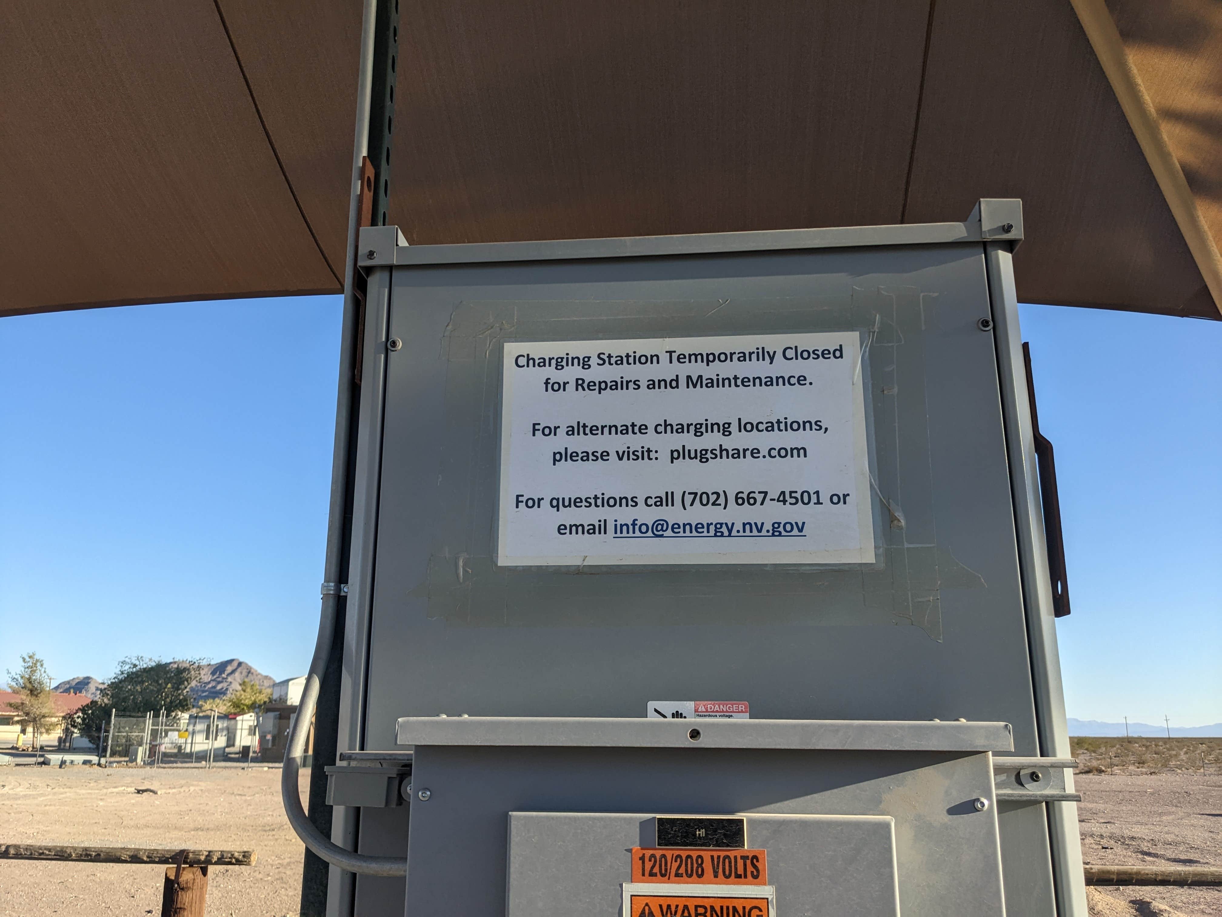 Laura M.'s photo of rv camping at Amargosa Valley Rest Area near Beatty, NV