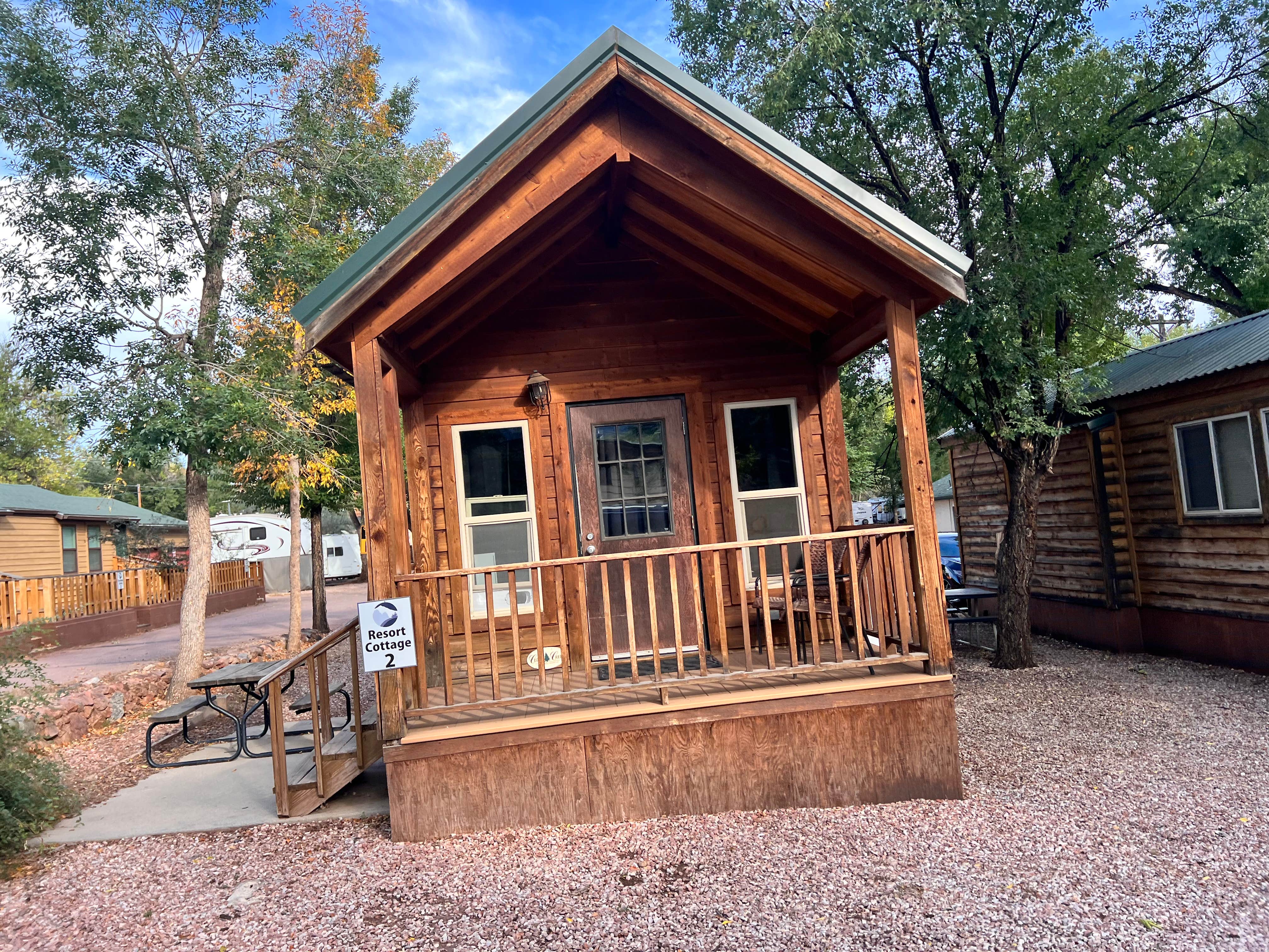 Nicole B.'s photo of glamping accommodations at Garden of the Gods RV Resort near PSICC