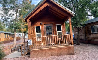 Nicole B.'s photo of a cabin at Garden of the Gods RV Resort near Deckers, CO