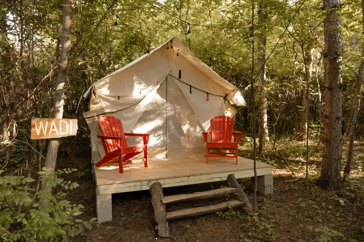 Camper-submitted photo at Red Cedar Glamping near Elmwood, WI