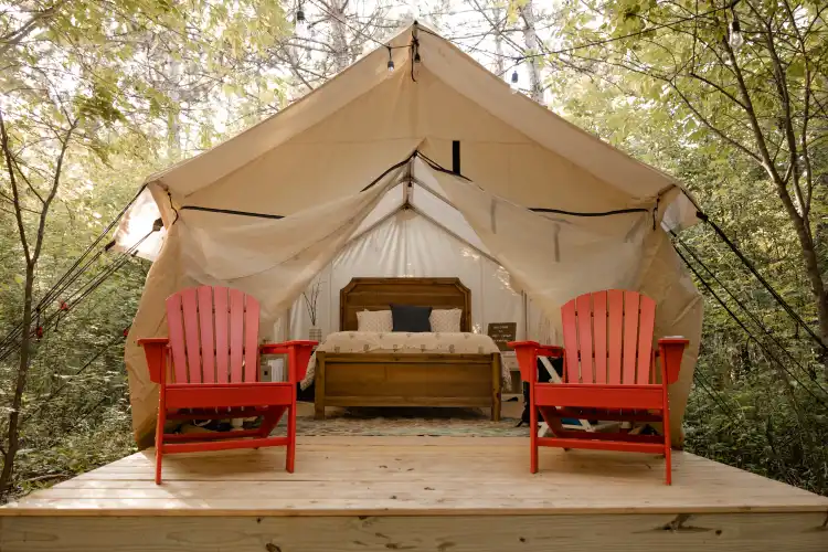 Camping near Nugget Lake County Park: Red Cedar Glamping, Menomonie, Wisconsin