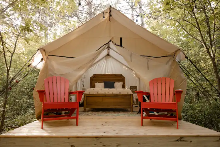 Camper submitted image from Red Cedar Glamping - 1