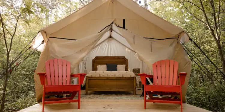 Camper submitted image from Red Cedar Glamping