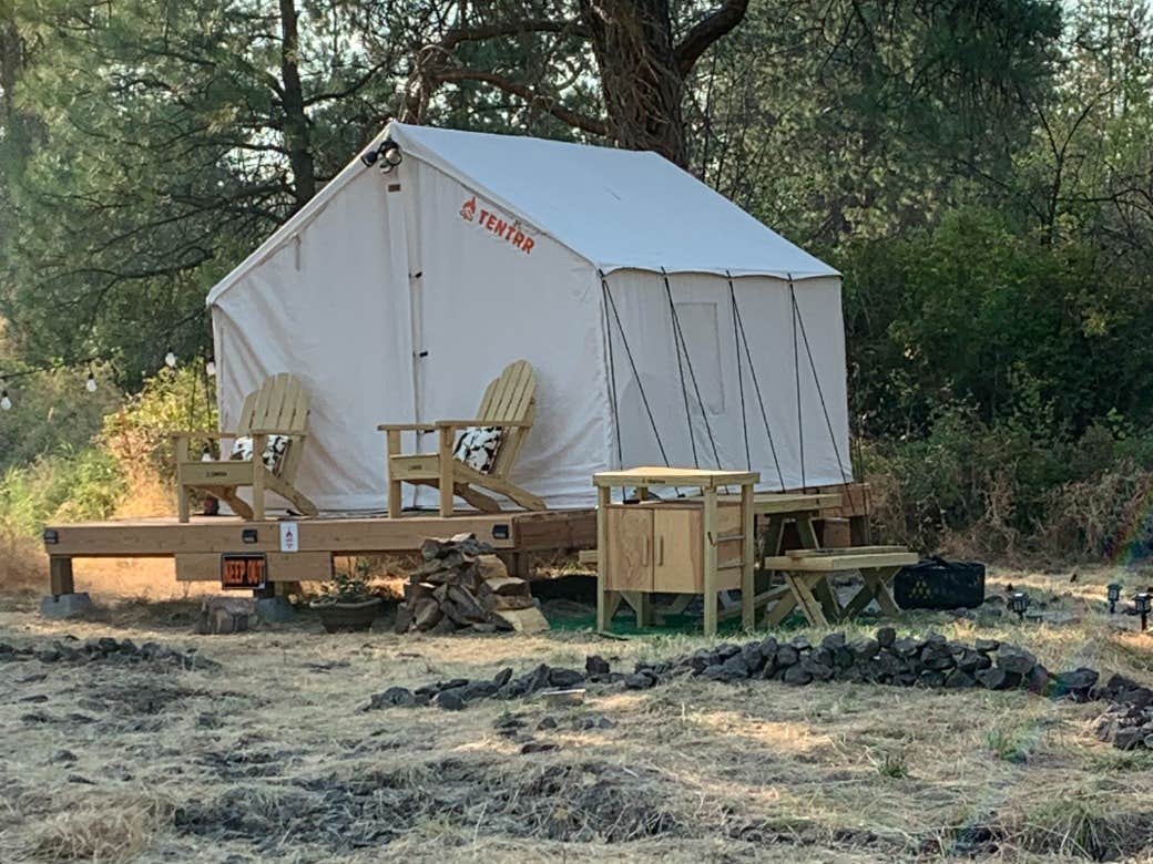 The Dyrt's photo at Tentrr Signature Site - Basalt Cliffs and Waterfalls of Palisades Park near Spokane Valley, WA