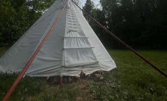 Camping near Statesville RV Park I-77: Bear Creek Tee Pee Retreat, Mocksville, North Carolina