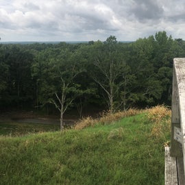 A pano from the top of the big mound decking.   I did find this to be a beautiful view however watch out there are a few loose nails so be careful I tore my leggings when taking this.