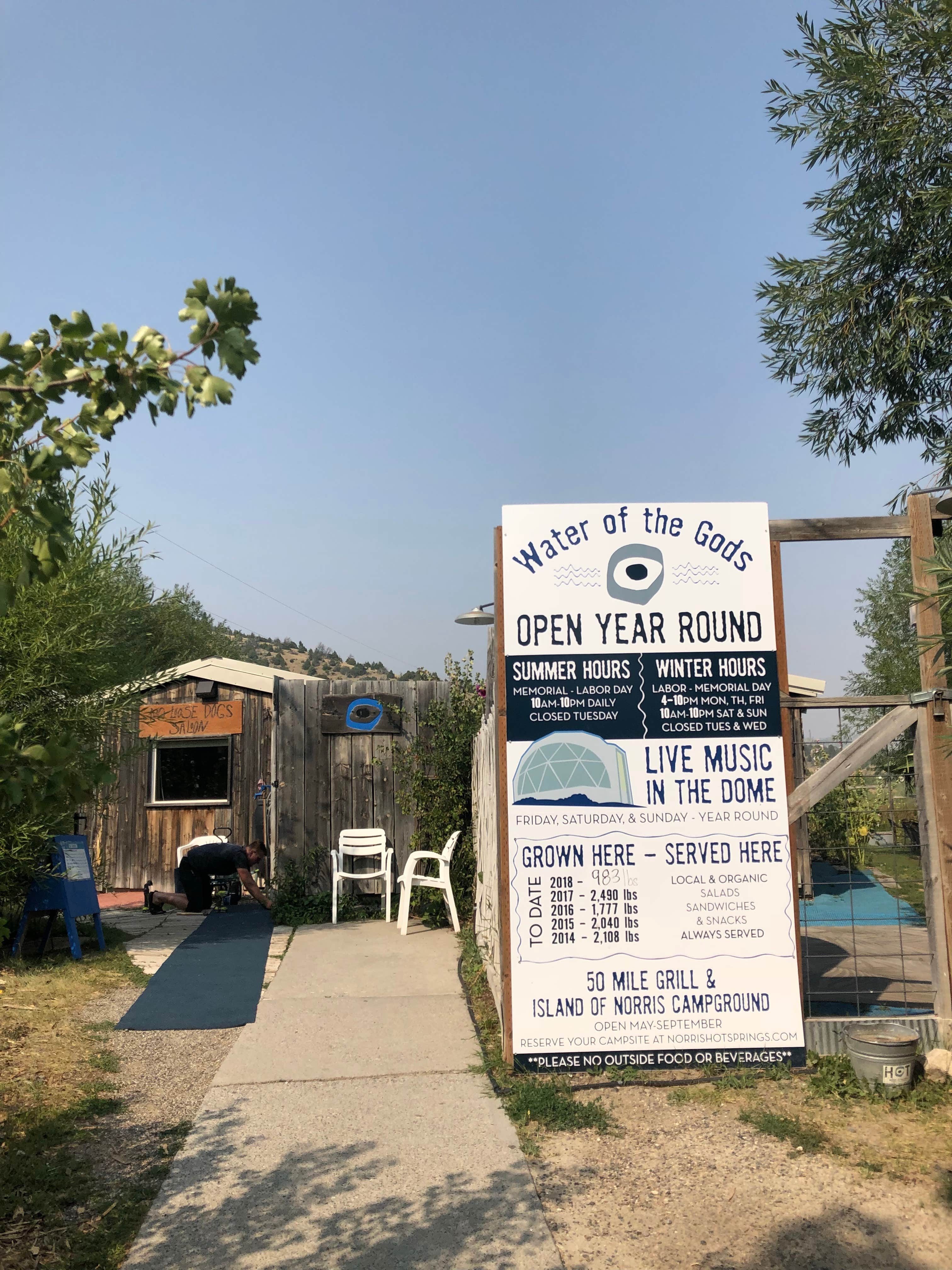Camper-submitted photo at Norris Hot Springs near Ennis, MT