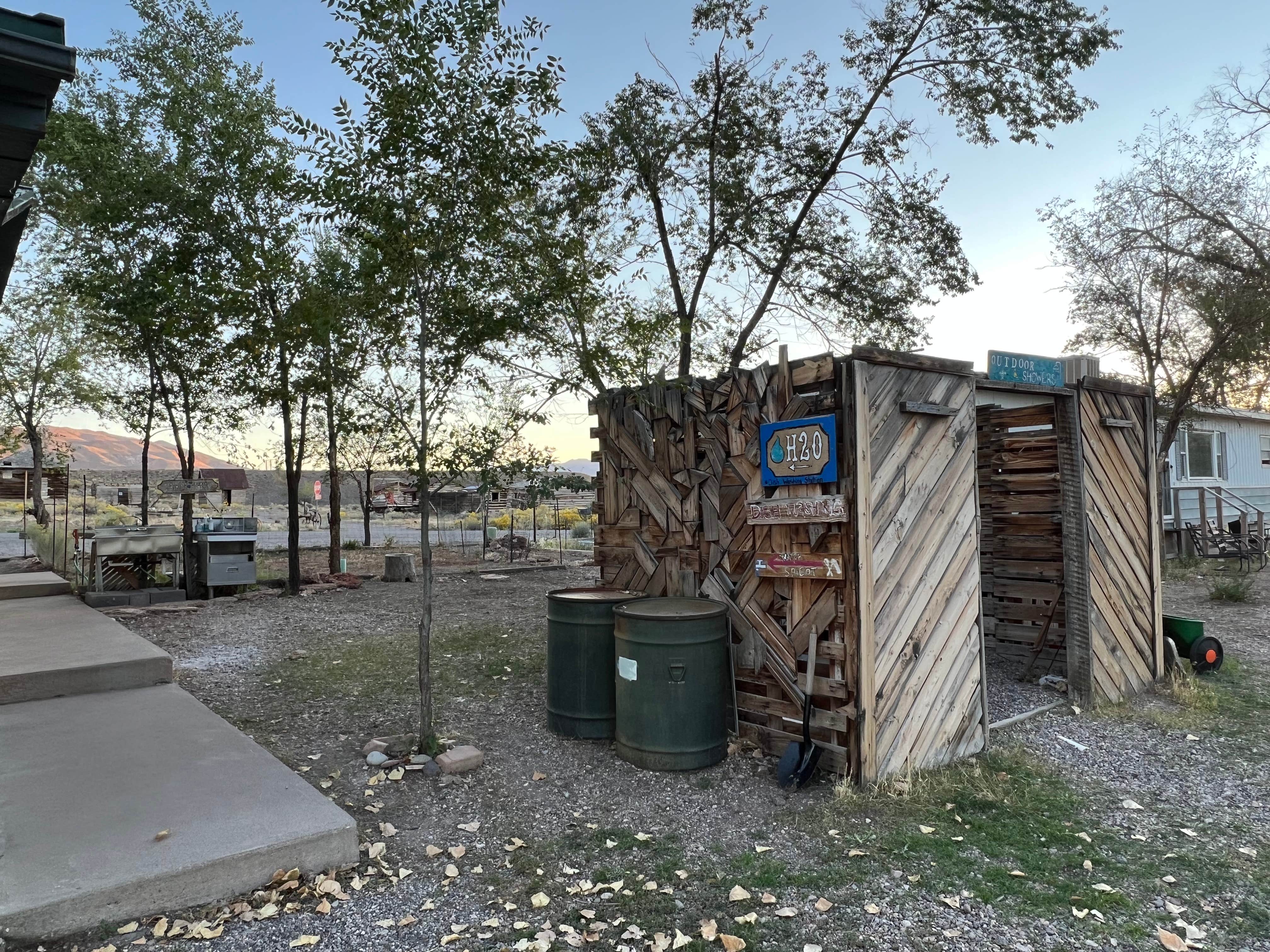 K's photo of a cabin at Mystic Hot Springs near Elsinore, UT