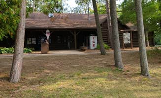 Barbara K.'s photo of glamping accommodations at Young State Park Campground near Mullett Lake, MI