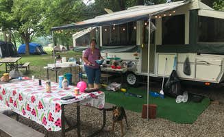 Aimee T.'s photo of camping with pets at Illini Campground — Eldon Hazlet State Recreation Area near Carlyle Lake