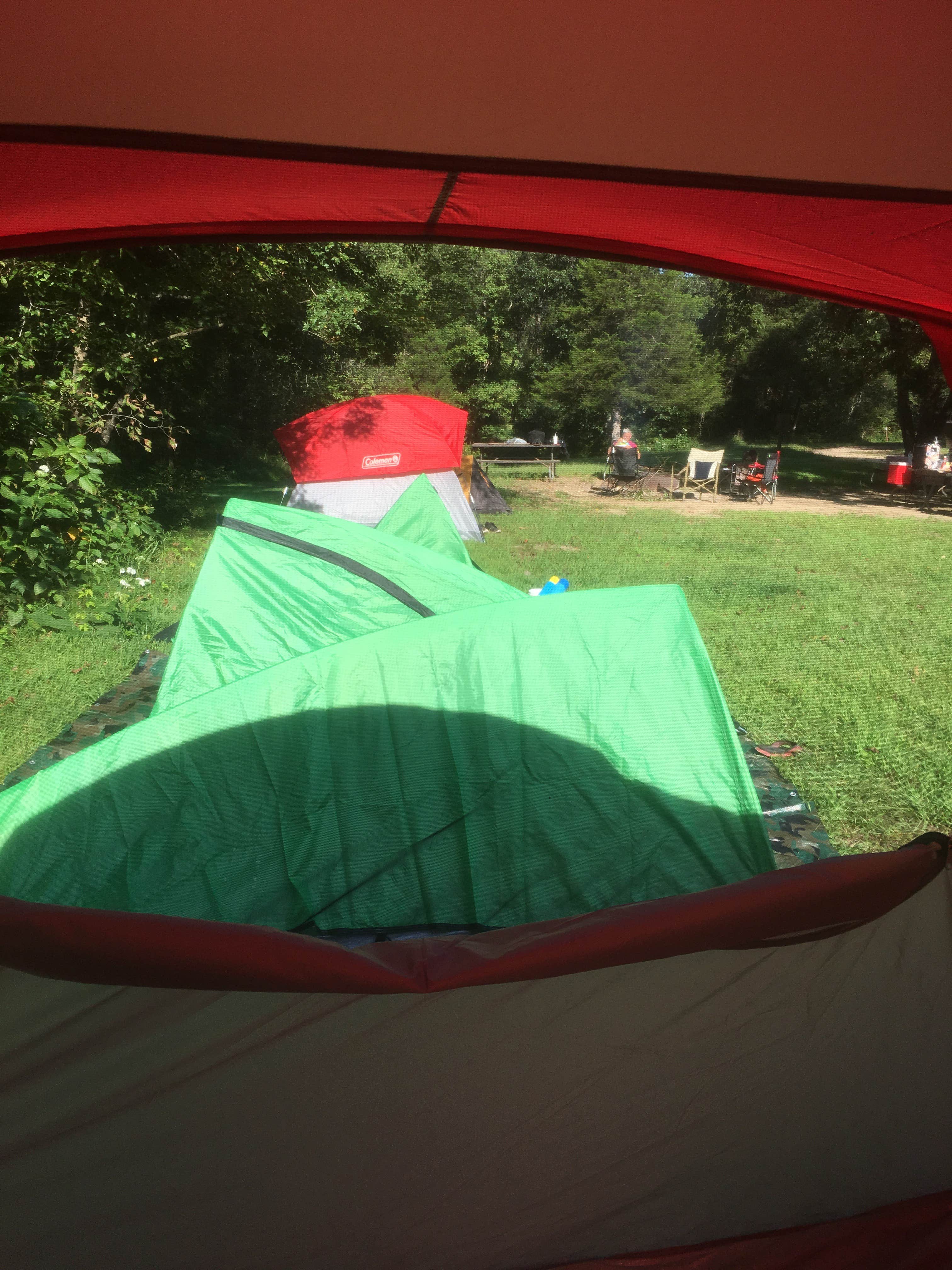 Aimee T.'s photo of tent camping at Akers Group Campground — Ozark National Scenic Riverway near Pomona, MO