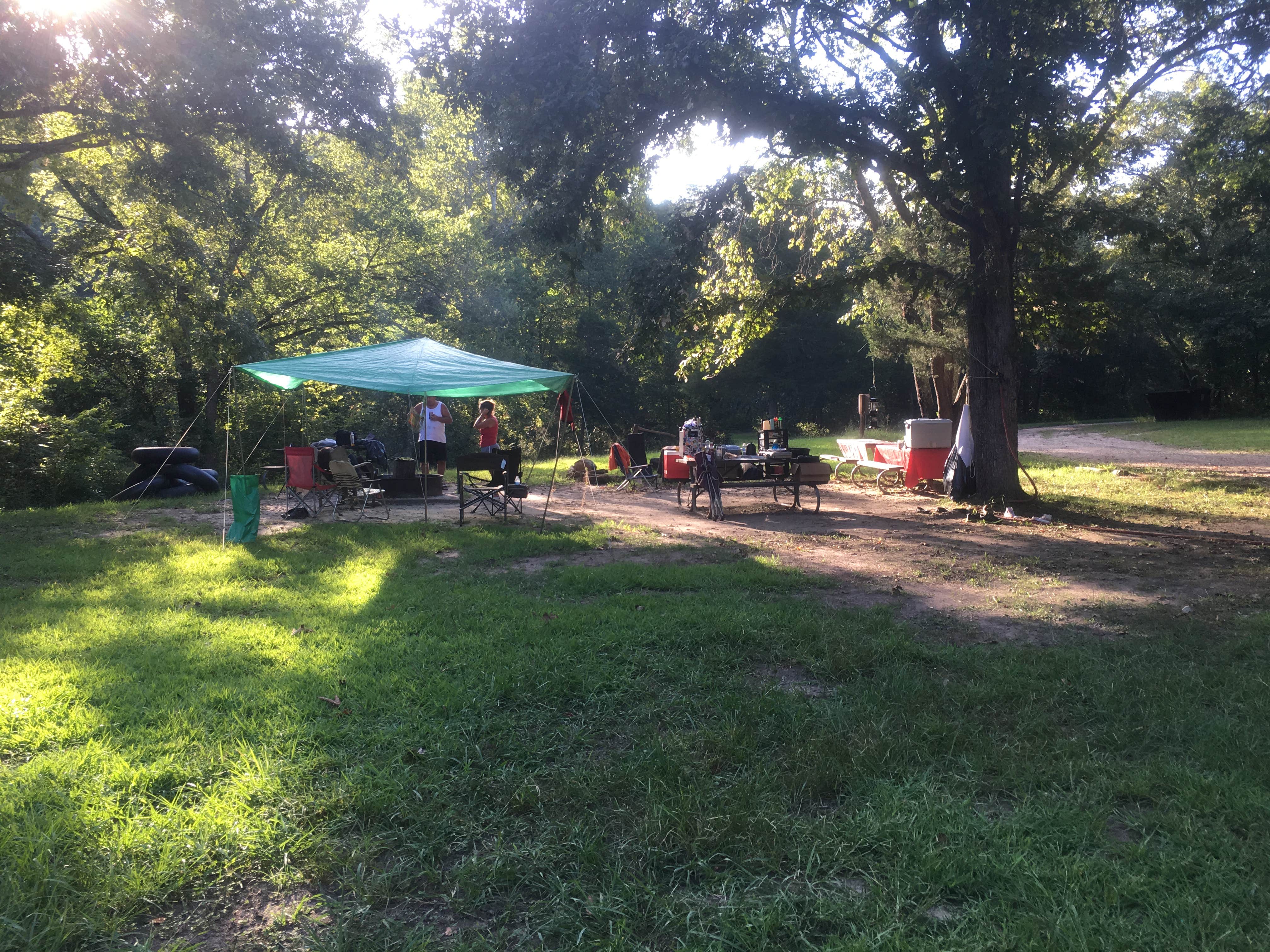 Aimee T.'s photo of tent camping at Akers Group Campground — Ozark National Scenic Riverway near St. James, MO