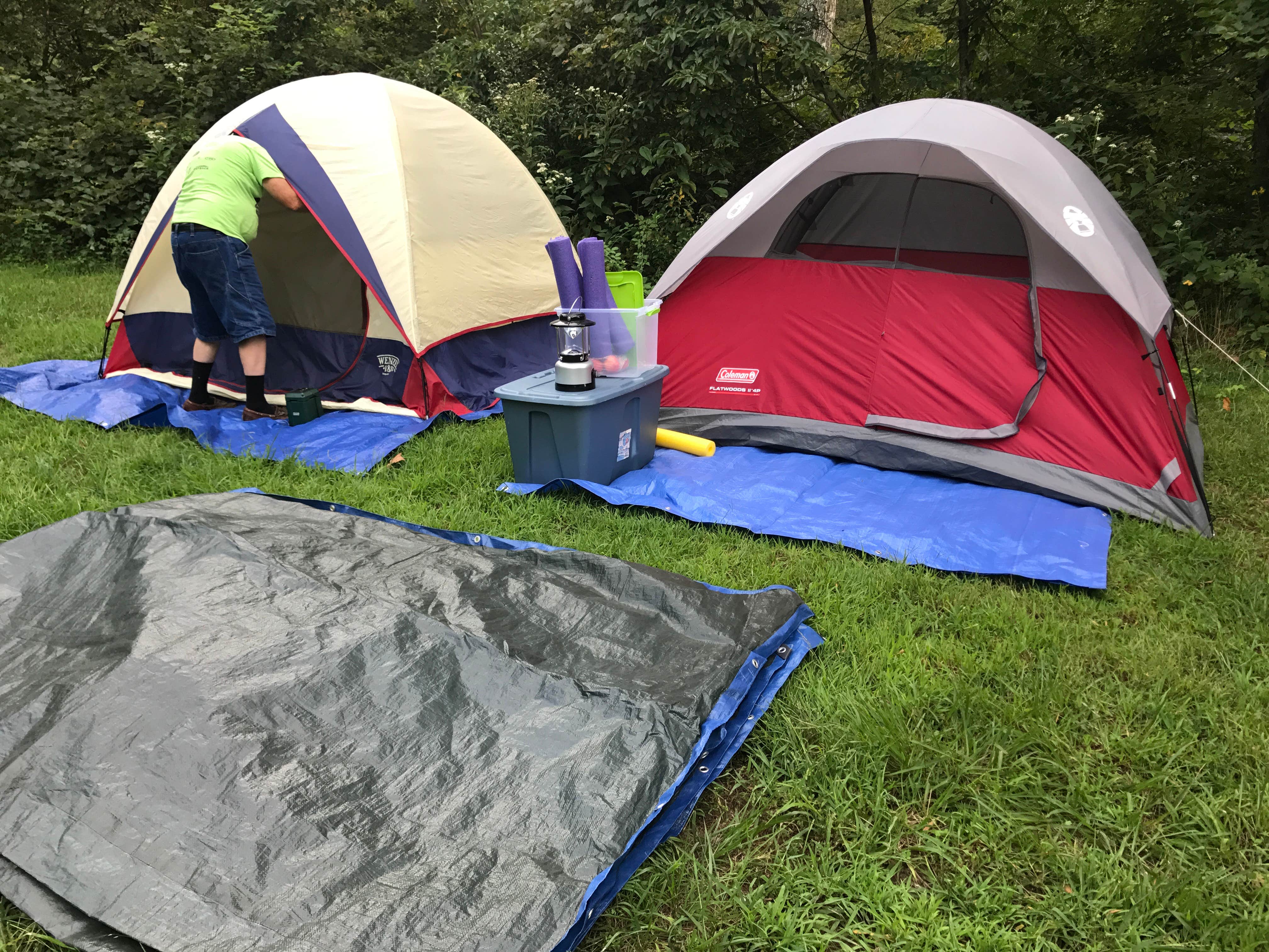 Aimee T.'s photo of tent camping at Akers Group Campground — Ozark National Scenic Riverway near Mark Twain National Forest