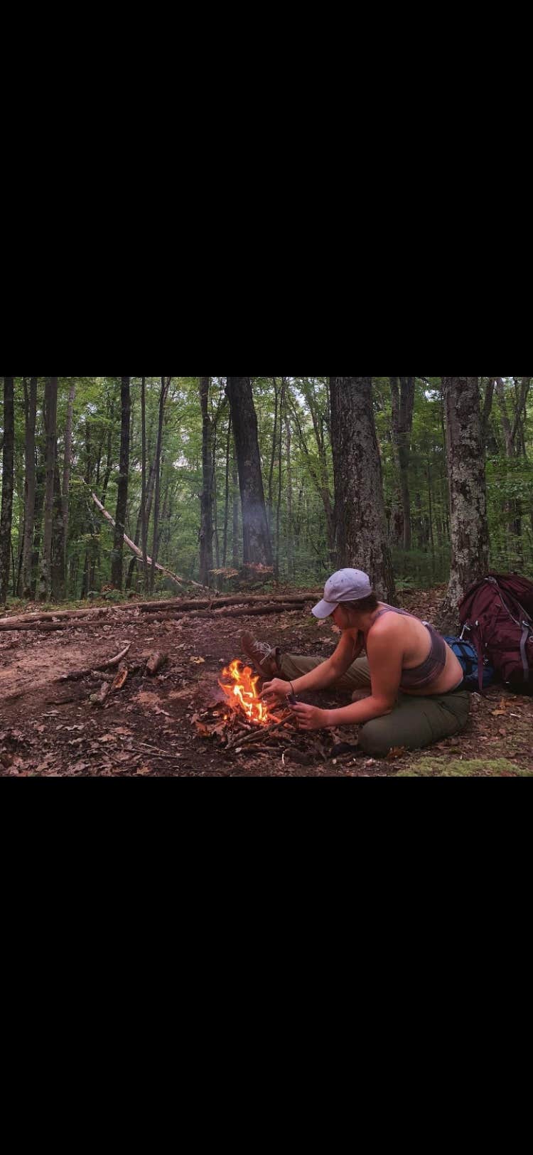 Camper-submitted photo at Manistee River Trail Dispersed Camping near Mesick, MI