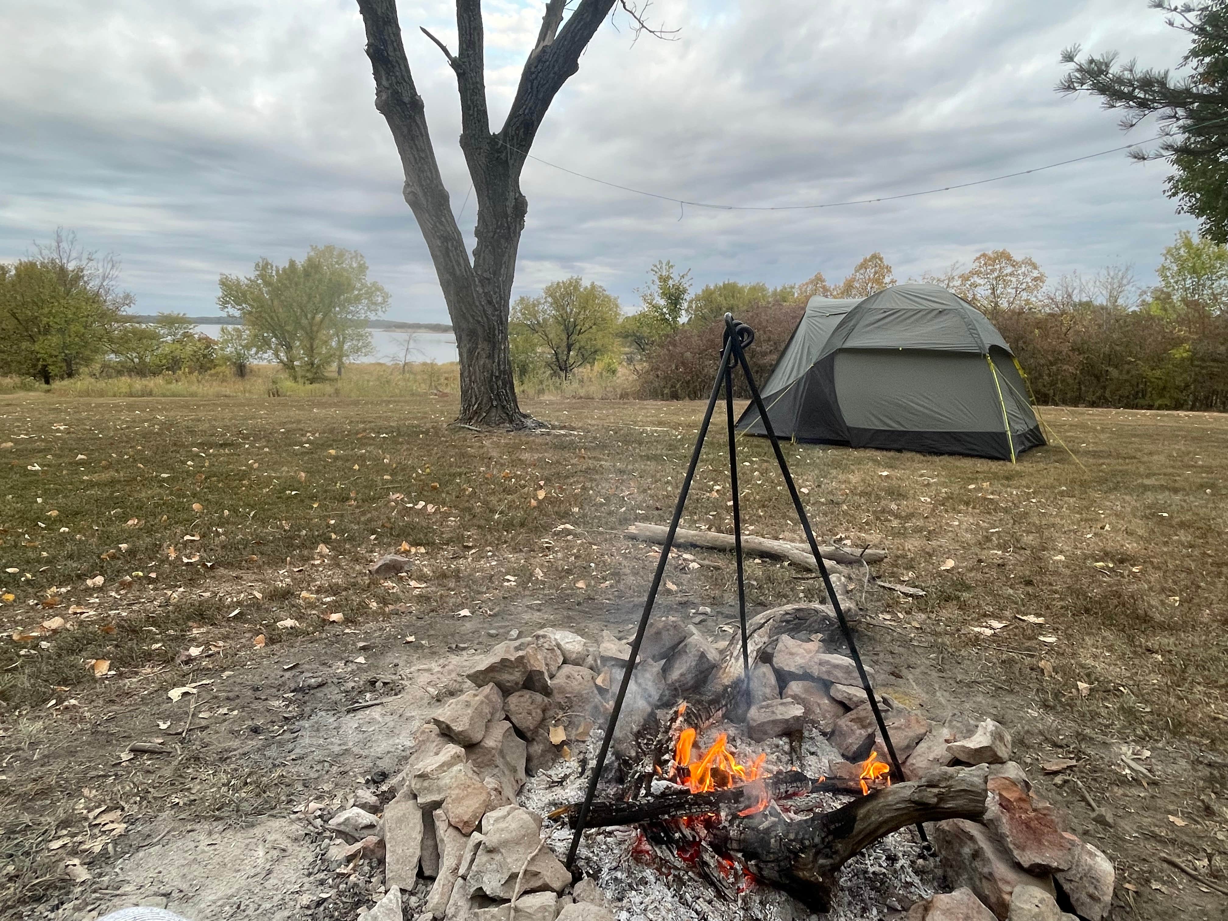 Justin S.'s photo at Quarry Bay Campground — Fall River State Park near Elk City, KS