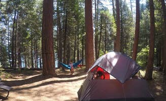 Adventure M.'s photo of tent camping at Jenkinson Campground—Sly Park Recreation Area near Auburn, CA