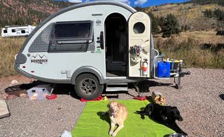 Betzy G.'s photo of camping with pets at Sylvan Lake Campground — Sylvan Lake State Park near White River National Forest