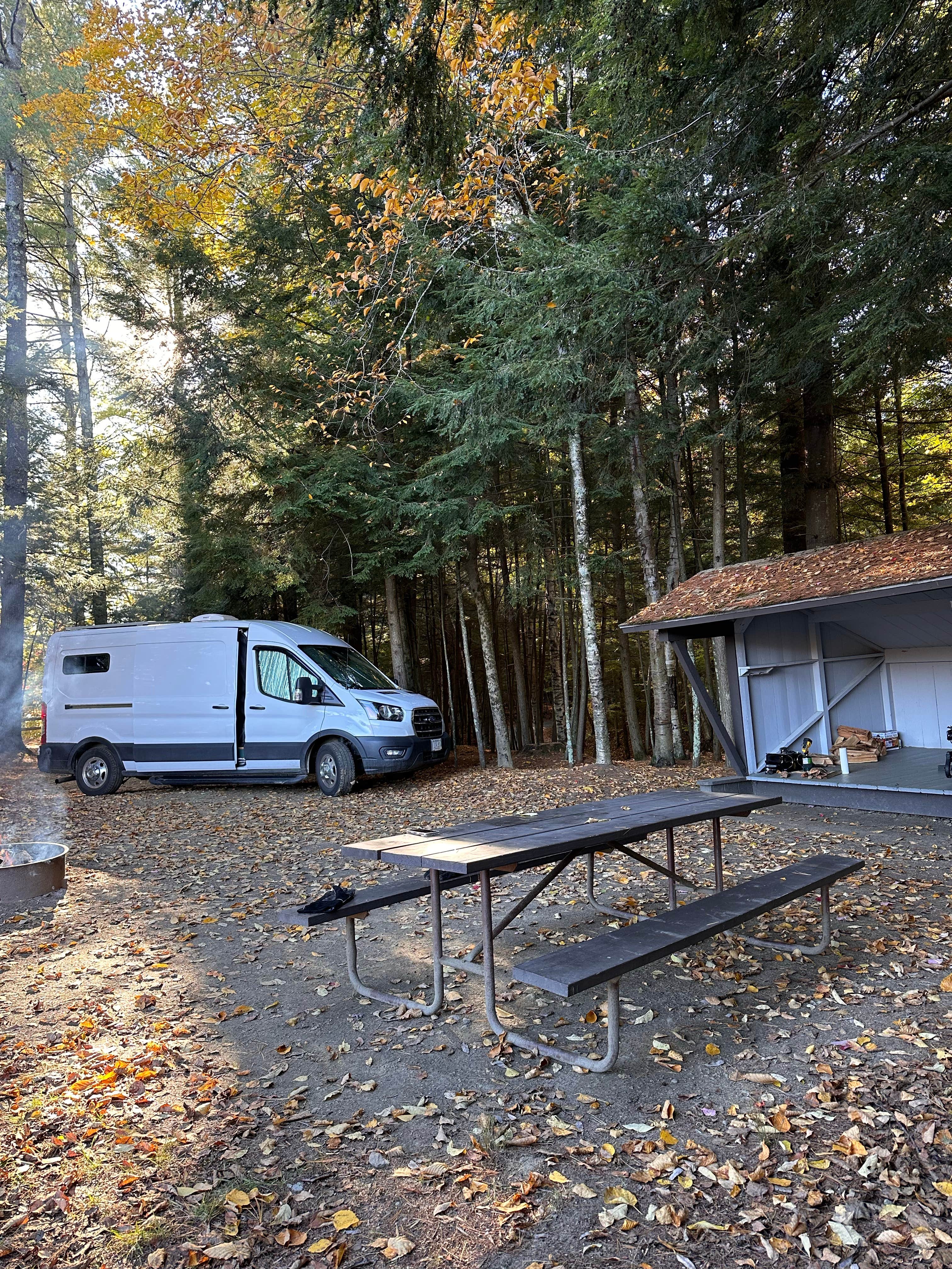 Katy Z.'s photo of rv camping at Little River State Park Campground near Barre, VT