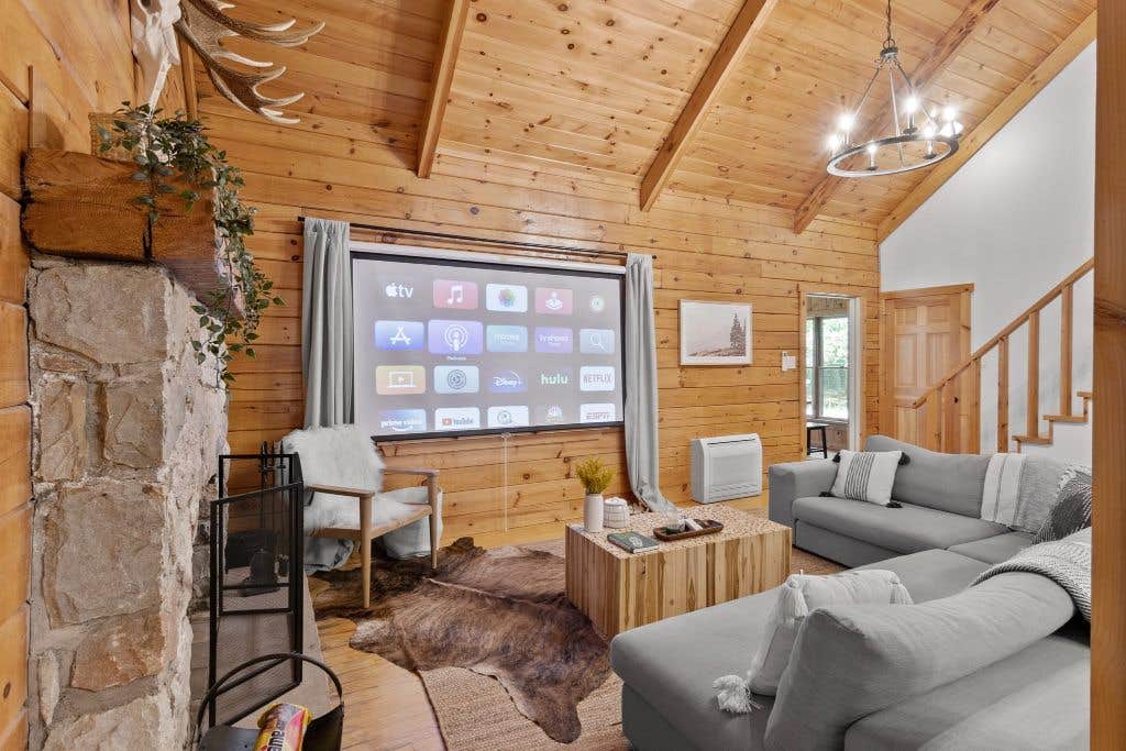 Laila F.'s photo of camping with pets at Hunt Lodge Log Cabin | Peaceful Area Near Attractions near Thornhurst, PA