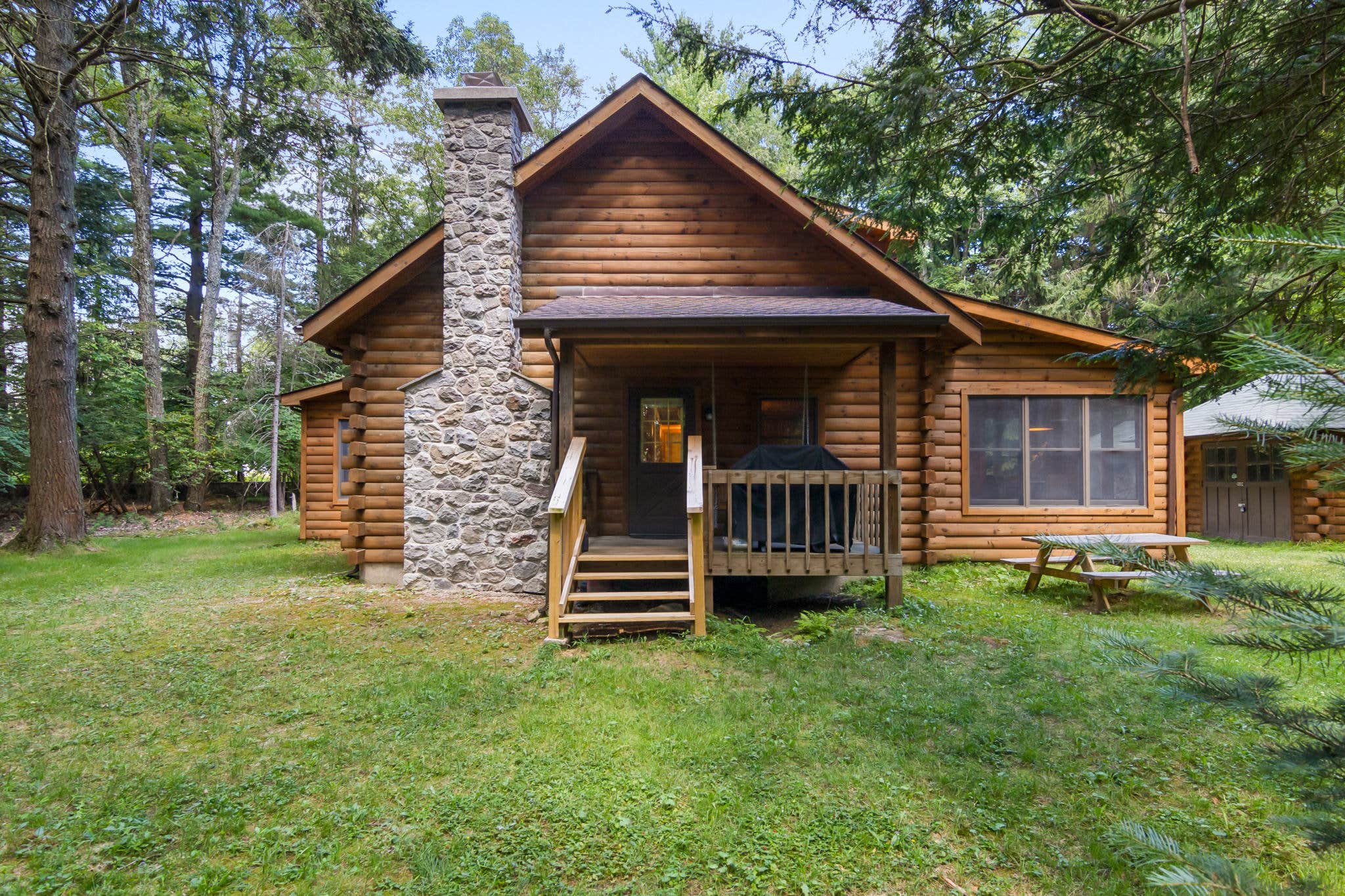 Laila F.'s photo of a cabin at Hunt Lodge Log Cabin | Peaceful Area Near Attractions near Long Pond, PA