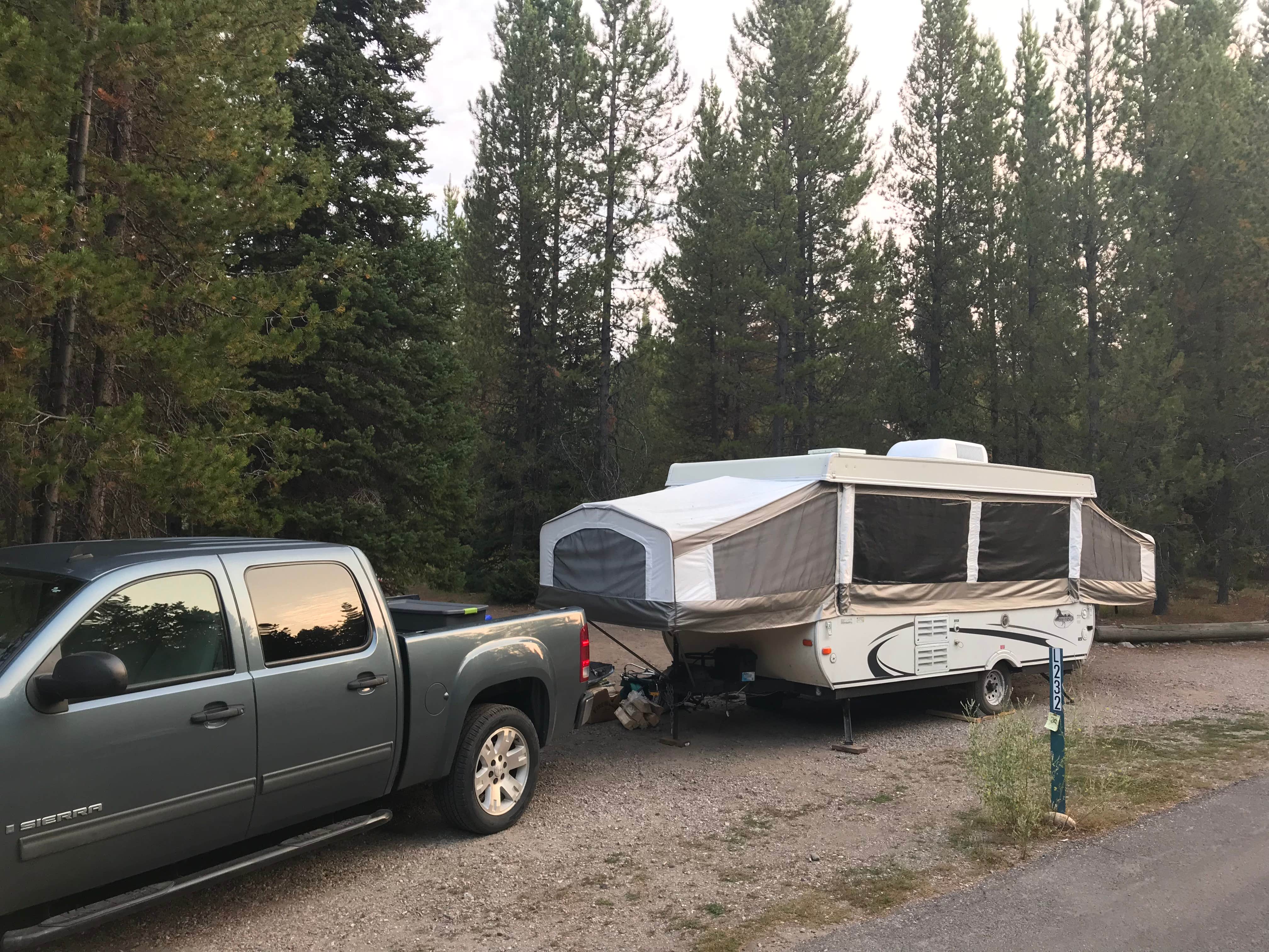 Brad H.'s photo of rv camping at Colter Bay Tent Village at Colter Bay Village — Grand Teton National Park near Moran, WY