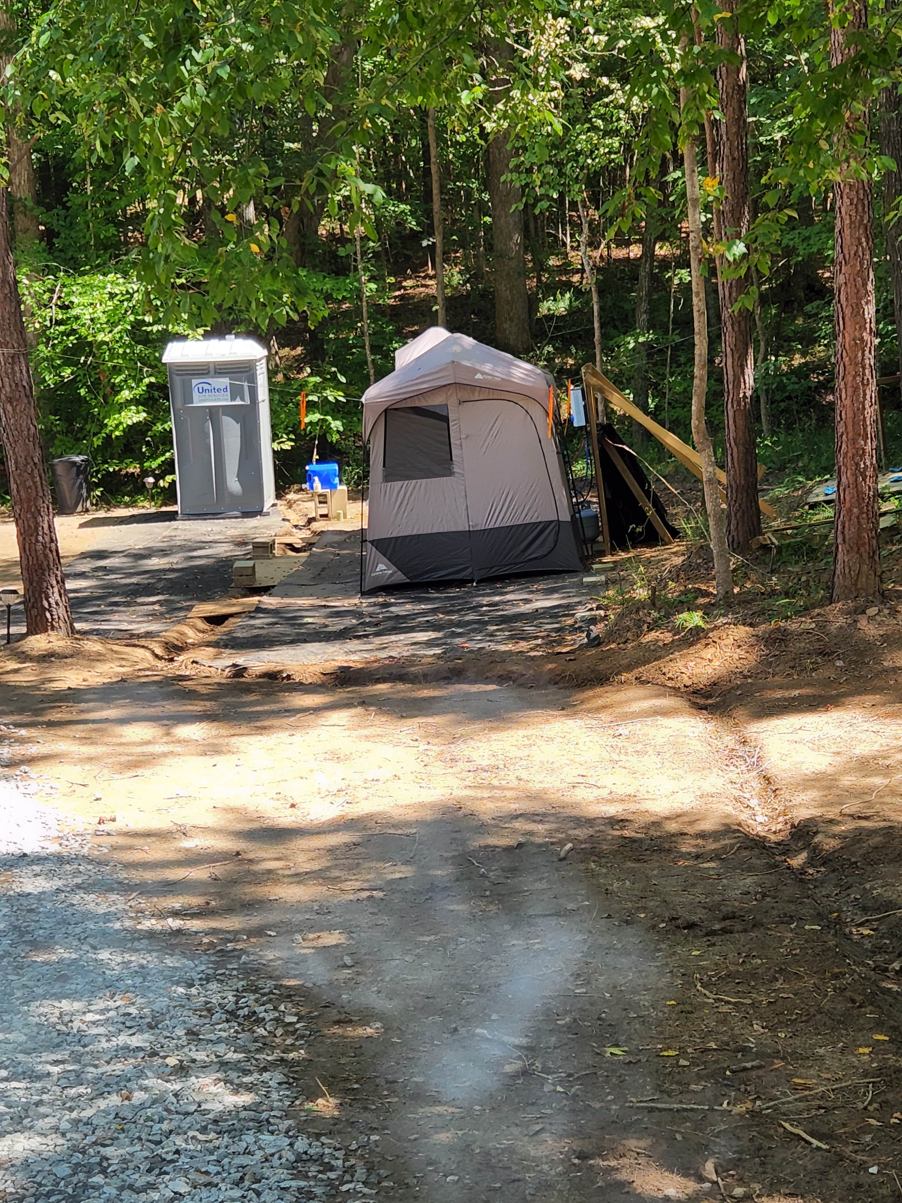 Abel T.'s photo of tent camping at Daybreak Glamp Camp near Dillwyn, VA