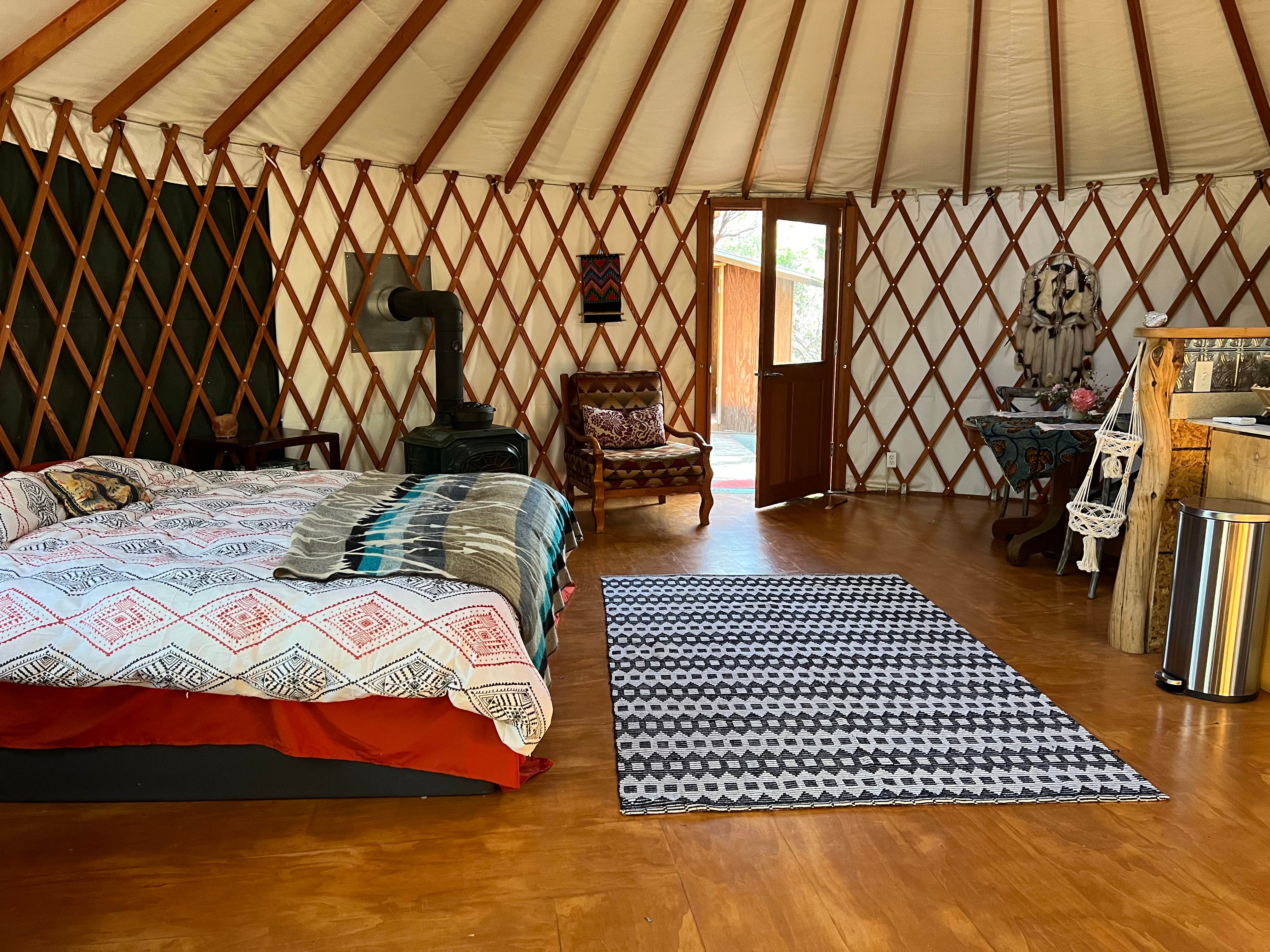 Rachel T.'s photo of glamping accommodations at Tranquillity Base near Rancho Cordova, CA
