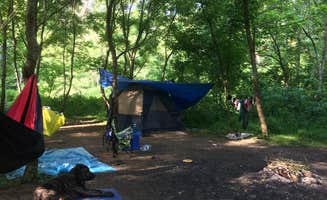 Amy B.'s photo of camping with pets at Red River Gorge Campground near Slade, KY
