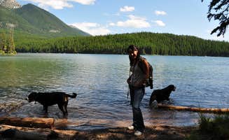 Carmen H.'s photo of camping with pets at Holland Lake Campground near Seeley Lake, MT