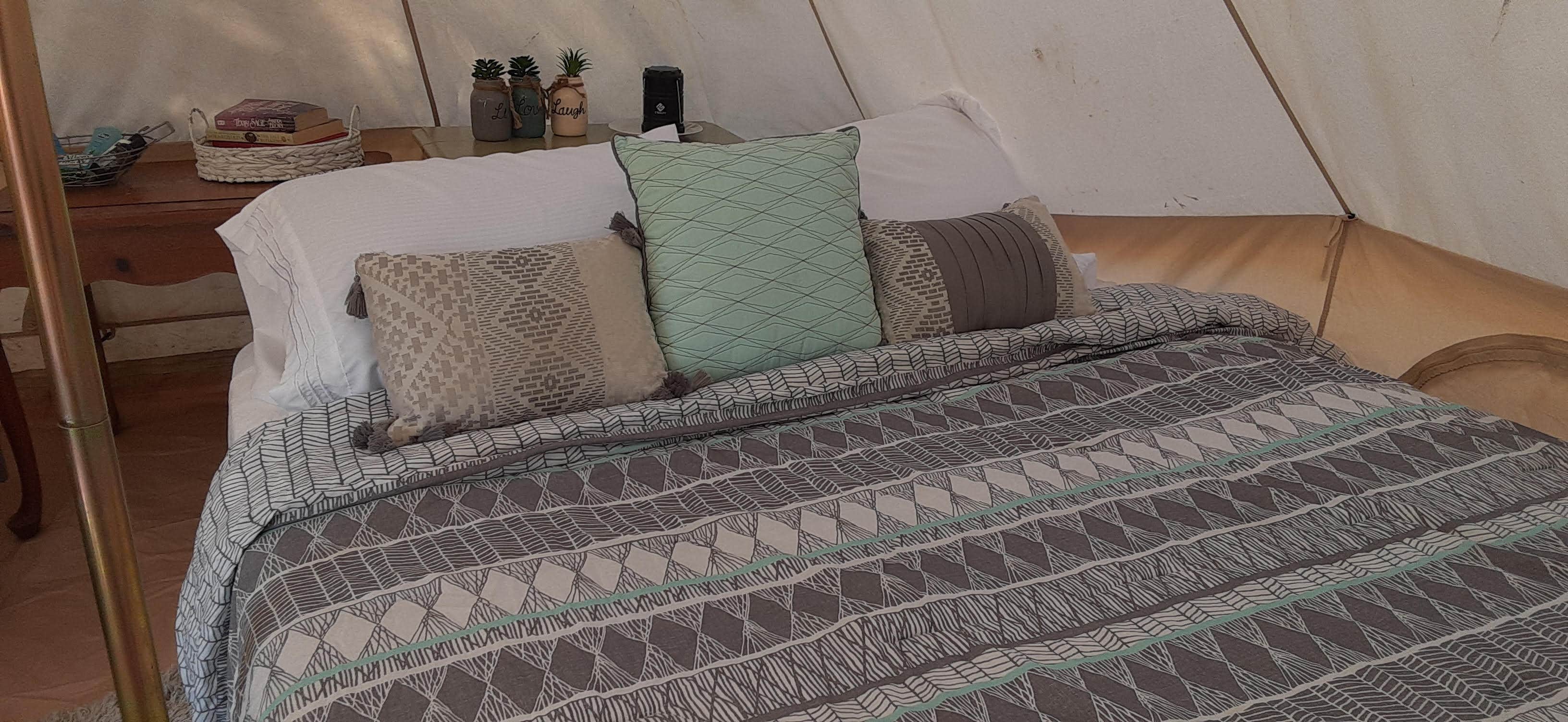 Rebecca C.'s photo of glamping accommodations at Rebecca Creek Campgrounds near Fischer, TX