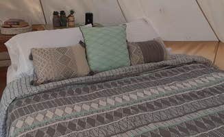 Rebecca C.'s photo of glamping accommodations at Rebecca Creek Campgrounds near San Marcos, TX