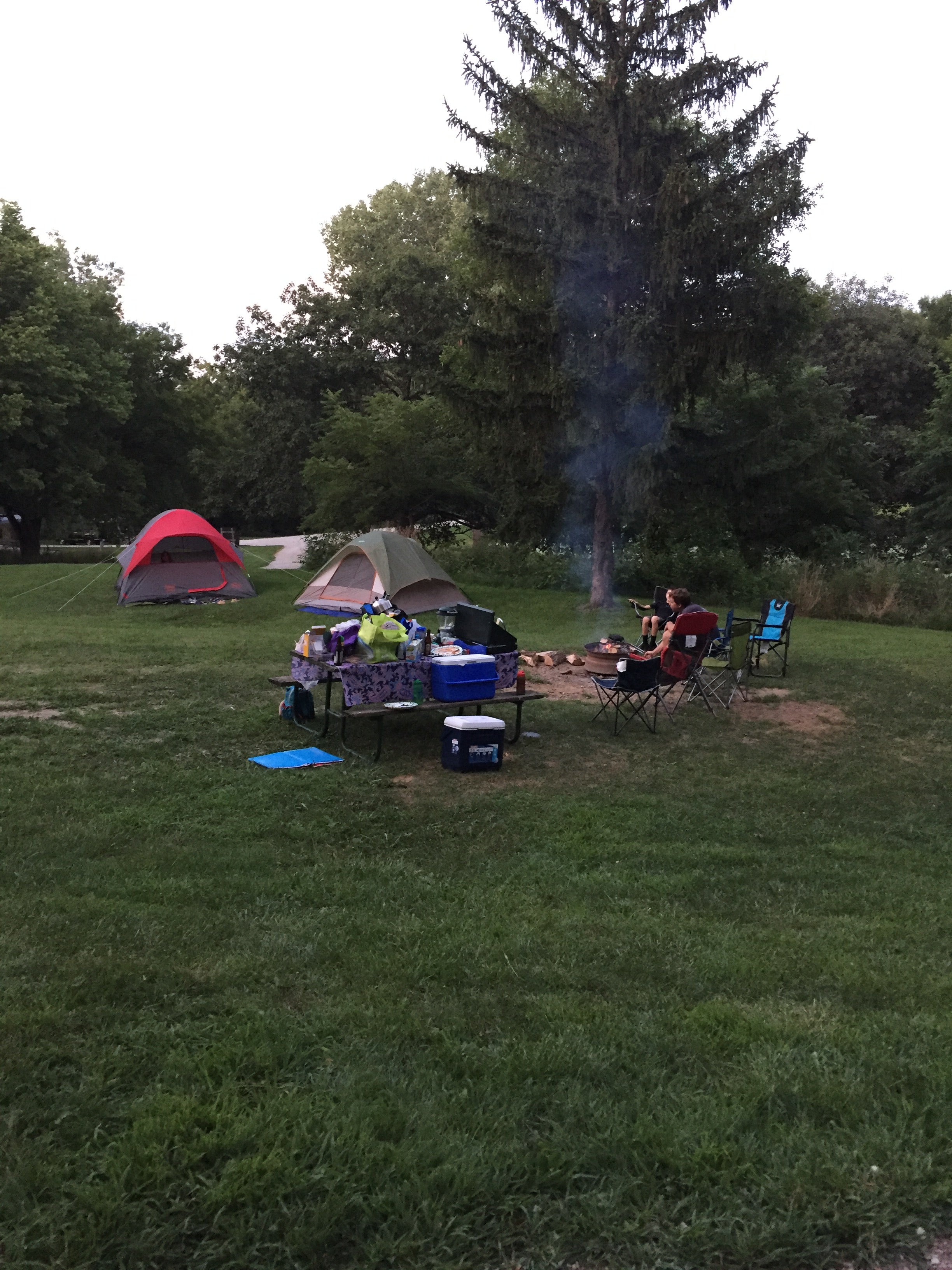 Our large campsite. 