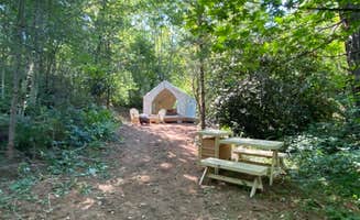 The Dyrt's photo of camping with pets at Tentrr Signature Site - Babbling Creek "Glamp"site at Cuzicanland - Coleman Cooking Site near Beaverton, OR
