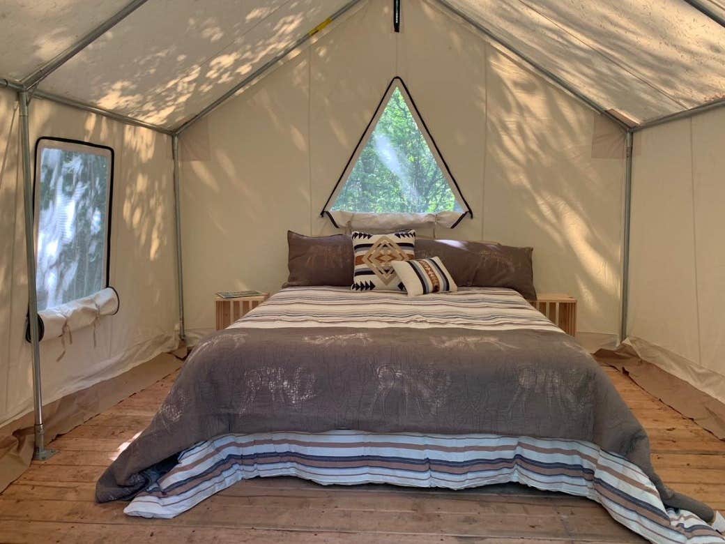 The Dyrt's photo at Tentrr Signature Site - Babbling Creek "Glamp"site at Cuzicanland - Coleman Cooking Site near Battle Ground, WA