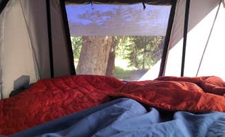 Dawnielle C.'s photo of glamping accommodations at Fish Creek Campground near Crater Lake National Park