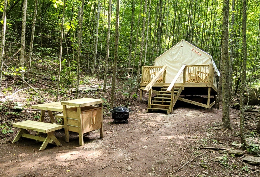 Camper submitted image from Tentrr Signature Site - Happy Hollow Hideaway Glade site - 1