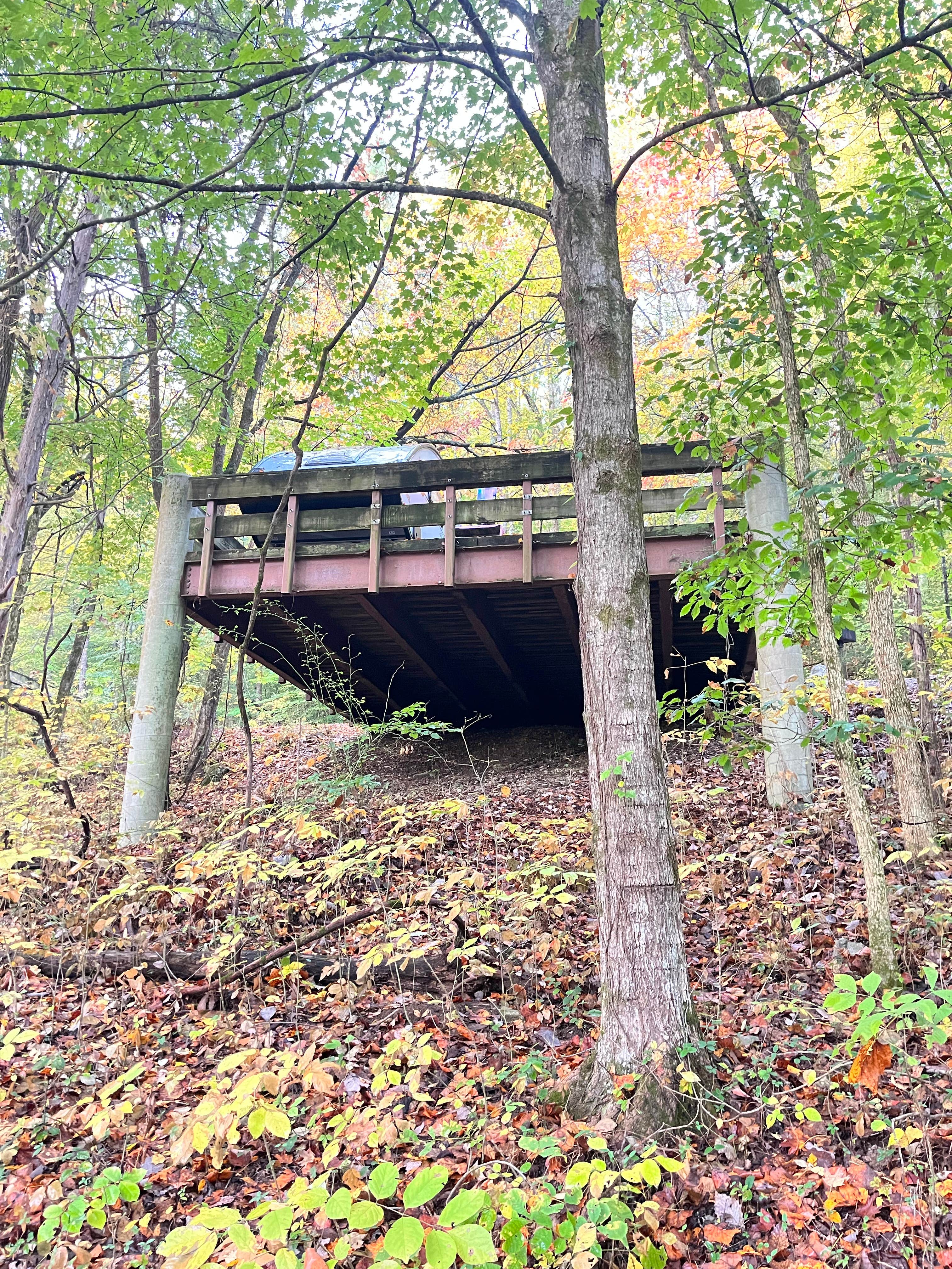 Doug's photo of glamping accommodations at Edgar Evins State Park Campground near Cookeville, TN