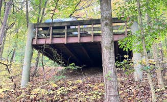 Doug's photo of glamping accommodations at Edgar Evins State Park Campground near Bloomington Springs, TN