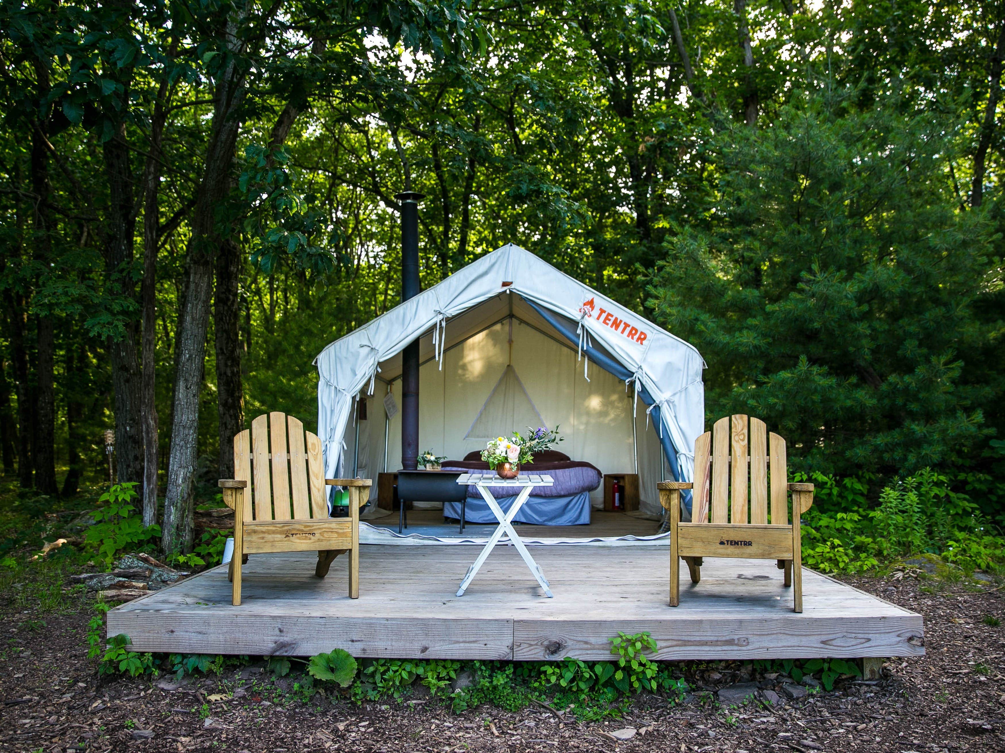 The Dyrt's photo at Tentrr Signature Site - The Old Catskill Game Farm Abandoned Zoo: Overlook Site near Round Top, NY