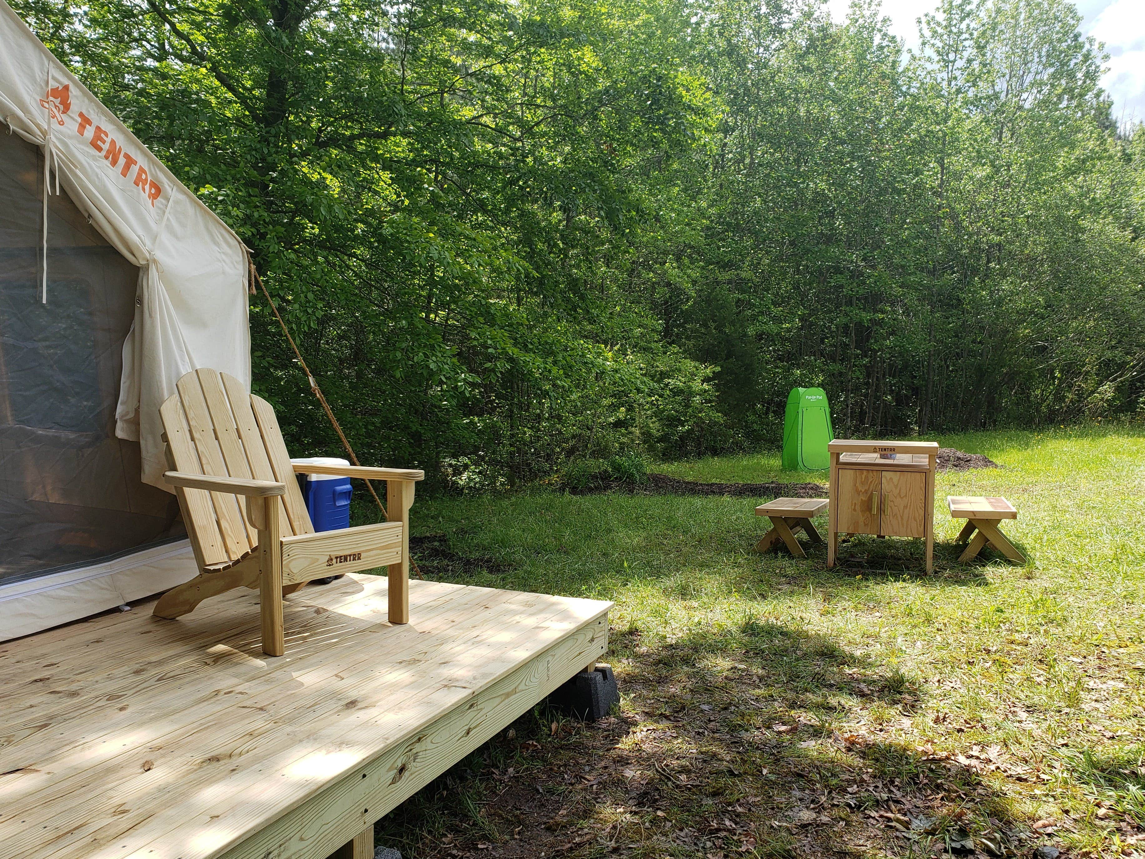 The Dyrt's photo at Tentrr Signature Site - Sunrise on the Pond at All Good Acres near Broad Run, VA