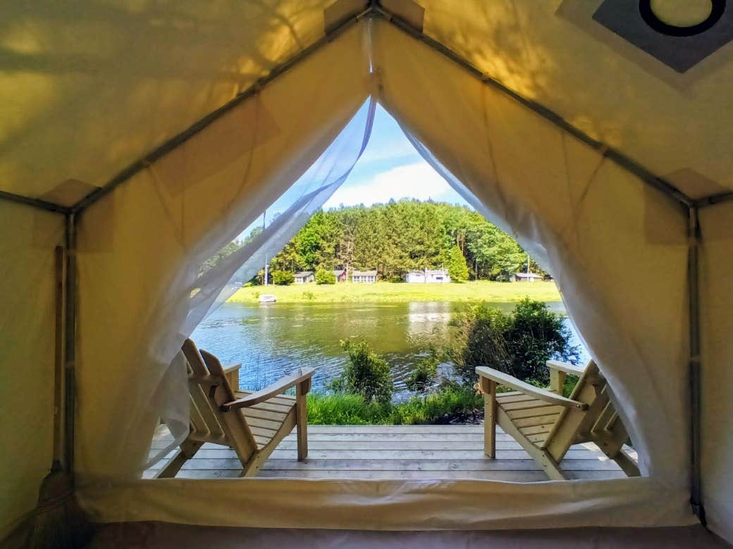 The Dyrt's photo at Tentrr Signature Site - Lakeview Glampsite "Lakeside Lounge" (G2) near Hawley, PA