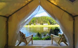 The Dyrt's photo at Tentrr Signature Site - Lakeview Glampsite "Lakeside Lounge" (G2) near Spring Brook, PA
