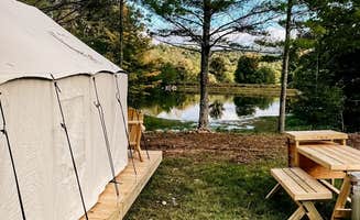 The Dyrt's photo at Tentrr Signature Site - Piney Pond Retreat at Tuckaway Tree Farm near Bellefonte, PA