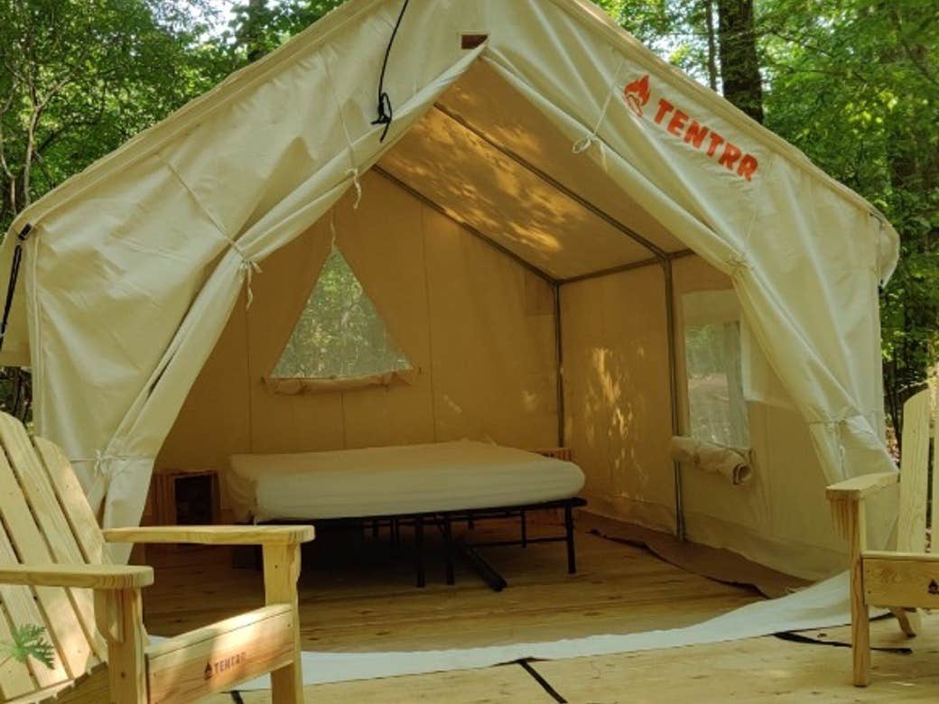 The Dyrt's photo of glamping accommodations at Tentrr Signature Site - Calming Stream near Pelzer, SC