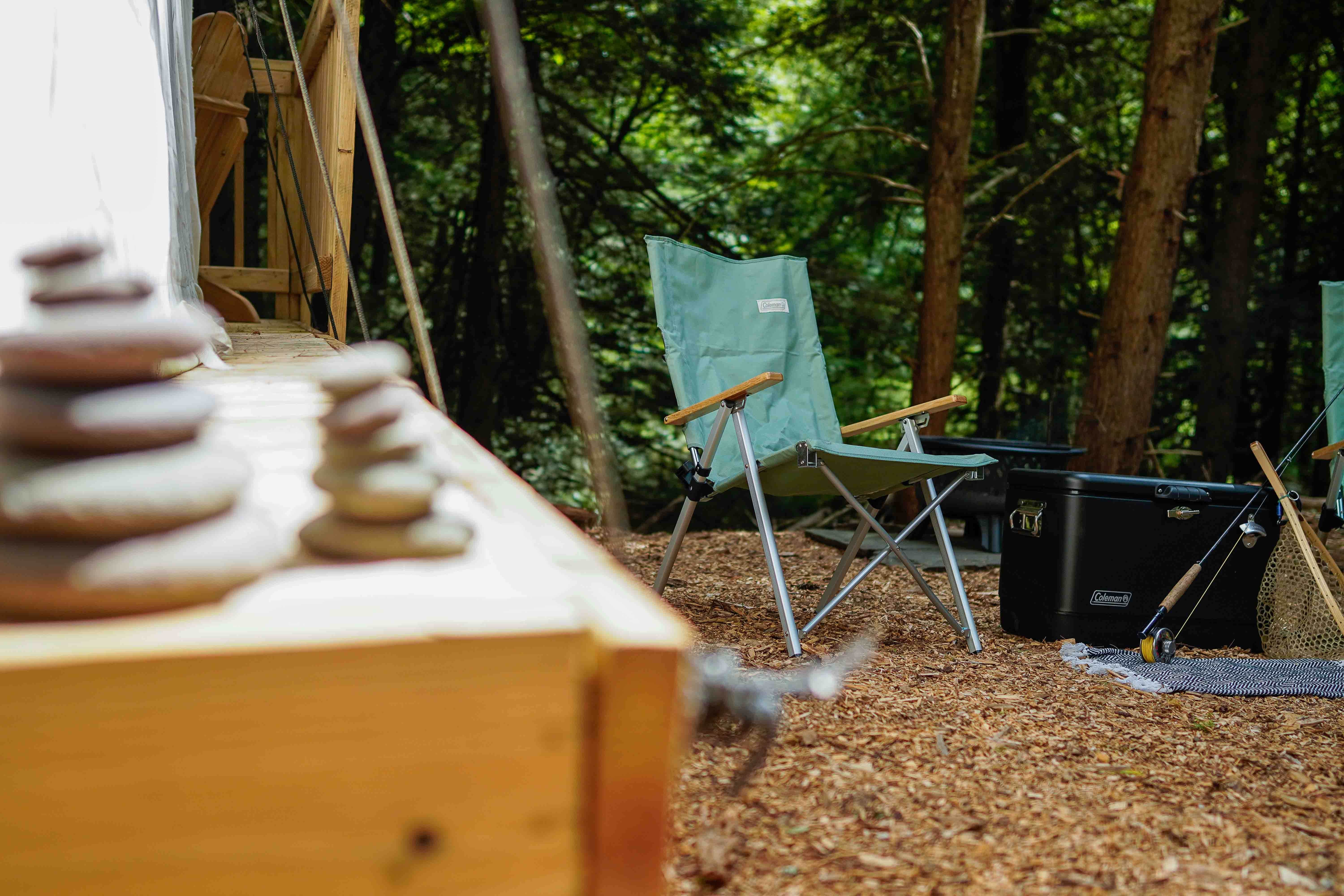 The Dyrt's photo at Tentrr Signature Site - Ramble On at the Tentrr Catskill Retreat - Stream View - Coleman Outfitted Site near Monticello, NY