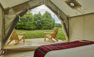 The Dyrt's photo at Tentrr Signature Site - Sugarloaf Mountain Meadows Camp on Schoharie Creek NY near Haines Falls, NY
